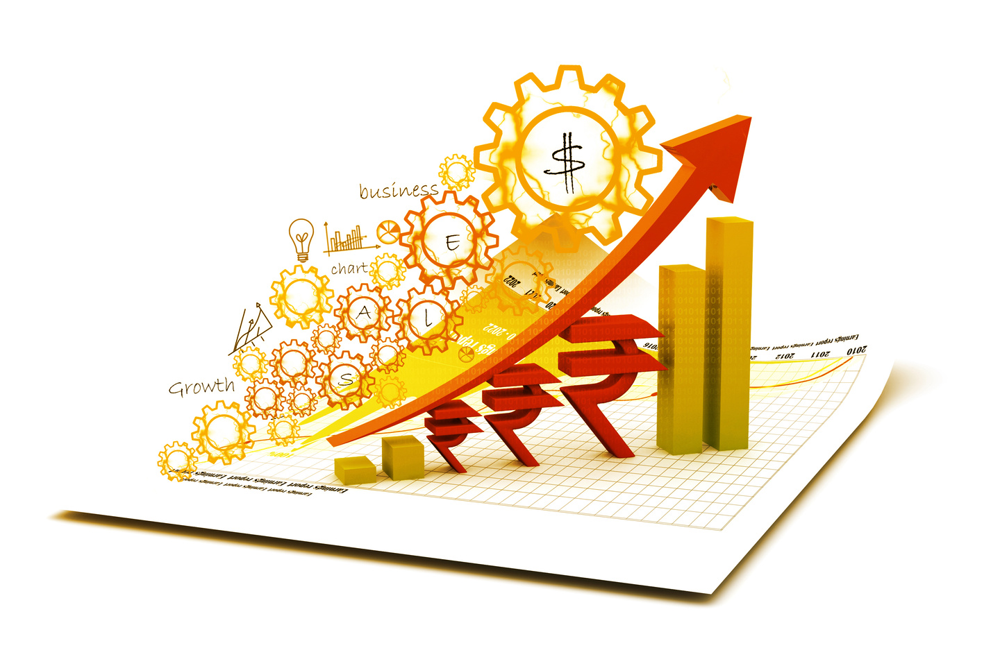 Indian rupee growth chart